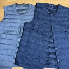 UNIQLO ULTRA LIGHT DOWN ダウンベスト グレー ネイビー