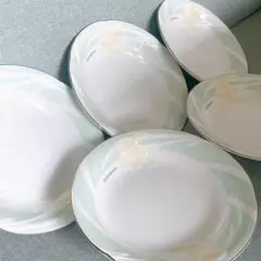 新品 イヴサンローラン YSL パスタカレー皿 23cm 深皿 5枚セット 箱付