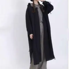 【タグ付き】SM2 WaterlessLinen 前後着スリーブリボンワンピ　麻