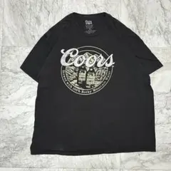 Coors クアーズ ビール 公式 企業Tシャツ 2XL 黒 ビッグプリント