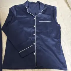 ネイビー パジャマセット ボタン付き