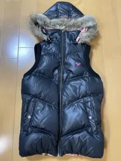 ROXY ダウンベスト フード付き