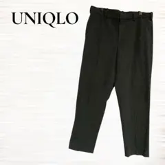UNIQLO/スラックス/メンズ/ダークグレー/M/センタープレス/km32
