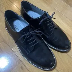 ハルタ　HARUTA レースアップシューズ　24.５㎝　黒　本革