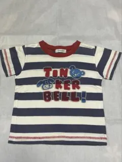 TINKERBELL ボーダー Tシャツ 半袖 訳ありのサムネイル