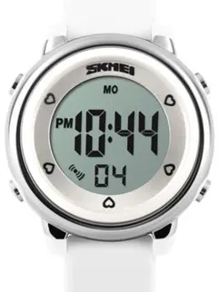 SKMEI デジタル腕時計 ホワイト