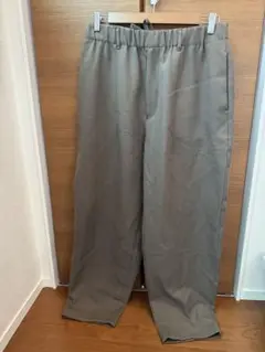 GUグレー パンツ ウエストゴム