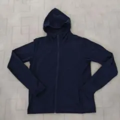 ユニクロ エアリズムパーカー 日除け 紫外線カットUVカット ネイビー L 美品