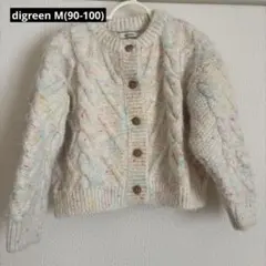 韓国子ども服　digreen ニットカーディガン　M(90-100)
