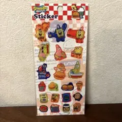 【正規品】スポンジ・ボブ ぷっくりシートステッカー 限定　シール