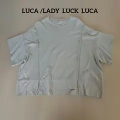LADY LUCK LUCA ベージュ Tシャツ 半袖 オーバーサイズのサムネイル