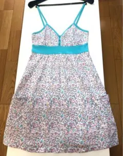 キャミワンピ　キャミソールワンピース　花柄　カジュアル　コットン　夏