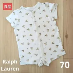【良品販売】ラルフローレン　半袖ロンパース 6M 70