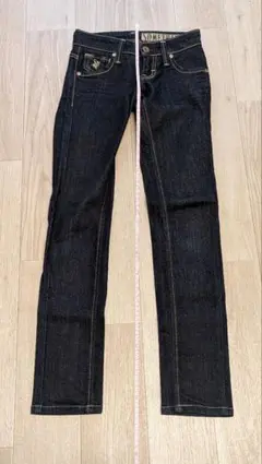 Something ダークデニム スキニーデニム