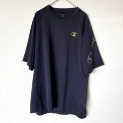 チャンピオン 半袖　Tシャツ ドライ スポーツウェア　XL メンズ ネイビー