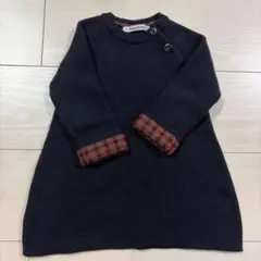 familiar ネイビー ワンピース 80