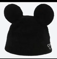 東京ディズニーリゾート 耳つき ニットハット 帽子 黒