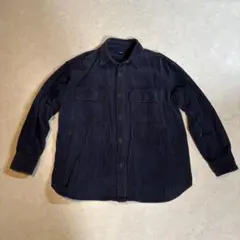 BEAMS HEART ネイビー コーデュロイシャツ S