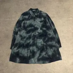 タイダイ シャツワンピース ロングシャツ ニュアンス染め 大人カジュアル モード