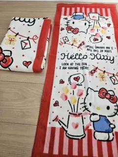 ハローキティ バスタオル フェイスタオルセット