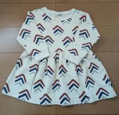 PETIT BATEAU 幾何学模様 ワンピース 110cm