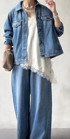 doudouアシメントリーレースキャミソール新品のサムネイル