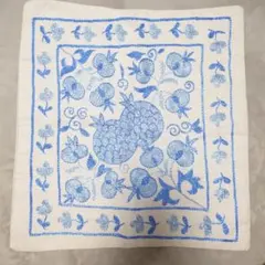 ウズベキスタン・伝統・工芸品・クッションカバー・刺繍布 スザニ・高