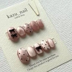 582【現品15458】 ニュアンス　淡色　落書きネイル　マグネットネイル　黒