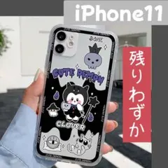 ☆今だけ☆iPhone11 ケース 透明 クリア 韓国風 黒 ブラック デビルのサムネイル