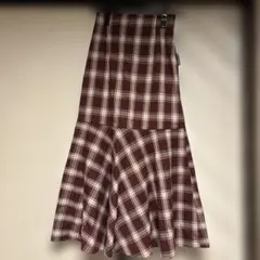 【新品未使用】colza コルザ チェック柄マーメイドスカート