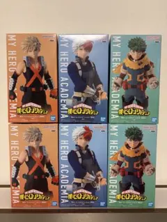 僕のヒーローアカデミア フィギュア 爆豪勝己 轟焦凍 緑谷出久 3種6体セット