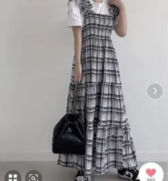 チェックワンピース ギンガム