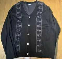 花柄刺繍 ブラックカーディガン ftwのサムネイル