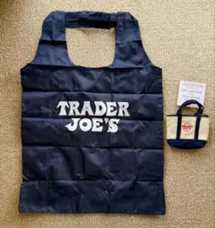 TRADER JOE'S エコバッグ　ネイビー
