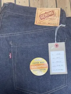 新品DENIME Lot 220 A(OR)デニムW34L32 リジット未洗いのサムネイル