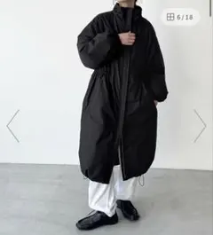 【新品・未使用】CANAL JEAN ダウンロングコート ブラック