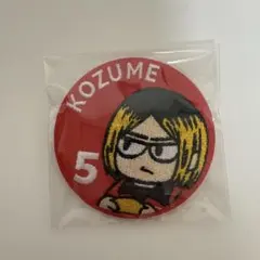 ハイキュー‼︎ 孤爪研磨　ジロリ刺繍缶バッジ