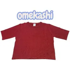 omekashi 赤 ラメ入り 半袖ニットのサムネイル