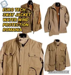 美品 3WAY テックジャケット 撥水防風 EURO ルーマニア製のサムネイル