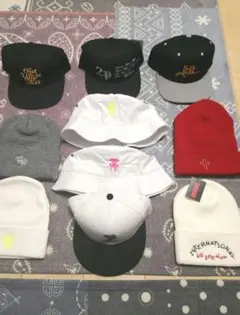 新品未使用　キャップ　ニット帽　ハット　セット　まとめ売り　クライムデニムなど