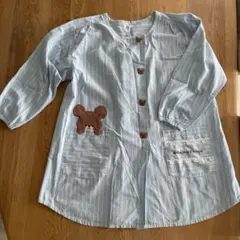 くまのがっこう 保育士 エプロン チュニック 割烹着 学研