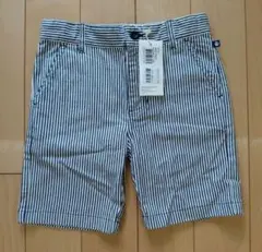 【新品タグ付】PETIT BATEAUキッズ(110cm) ストライプ 半ズボン