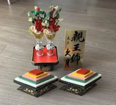 【久月】ひな祭り　雛人形　雛道具　まとめ売り　前飾り　木製菱餅