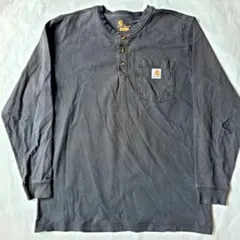 S*o様 carharttカーハートメキシコ製ロゴポケットヘンリーネックロングテ