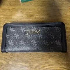 GUESS ブラック 長財布 ロゴ入りのサムネイル