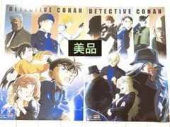 値下げ！　美品！2枚セット名探偵コナン　黒鉄の魚影　クリアポスター　くら寿司