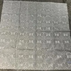 Wedgwood 刺繍入り ホワイトハンカチ スカーフ