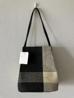 新品　スタディオクリップ　軽らくロングハンドルトート　ベージュ×黒のサムネイル