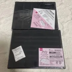【匿名配送】DAISO アクセサリートレイ　2個　黒　ブラック まとめ売り