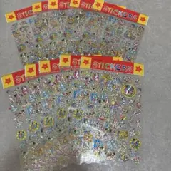 レトロ　レア　当時物　ディズニー　101匹わんちゃんシールステッカー10枚セットのサムネイル